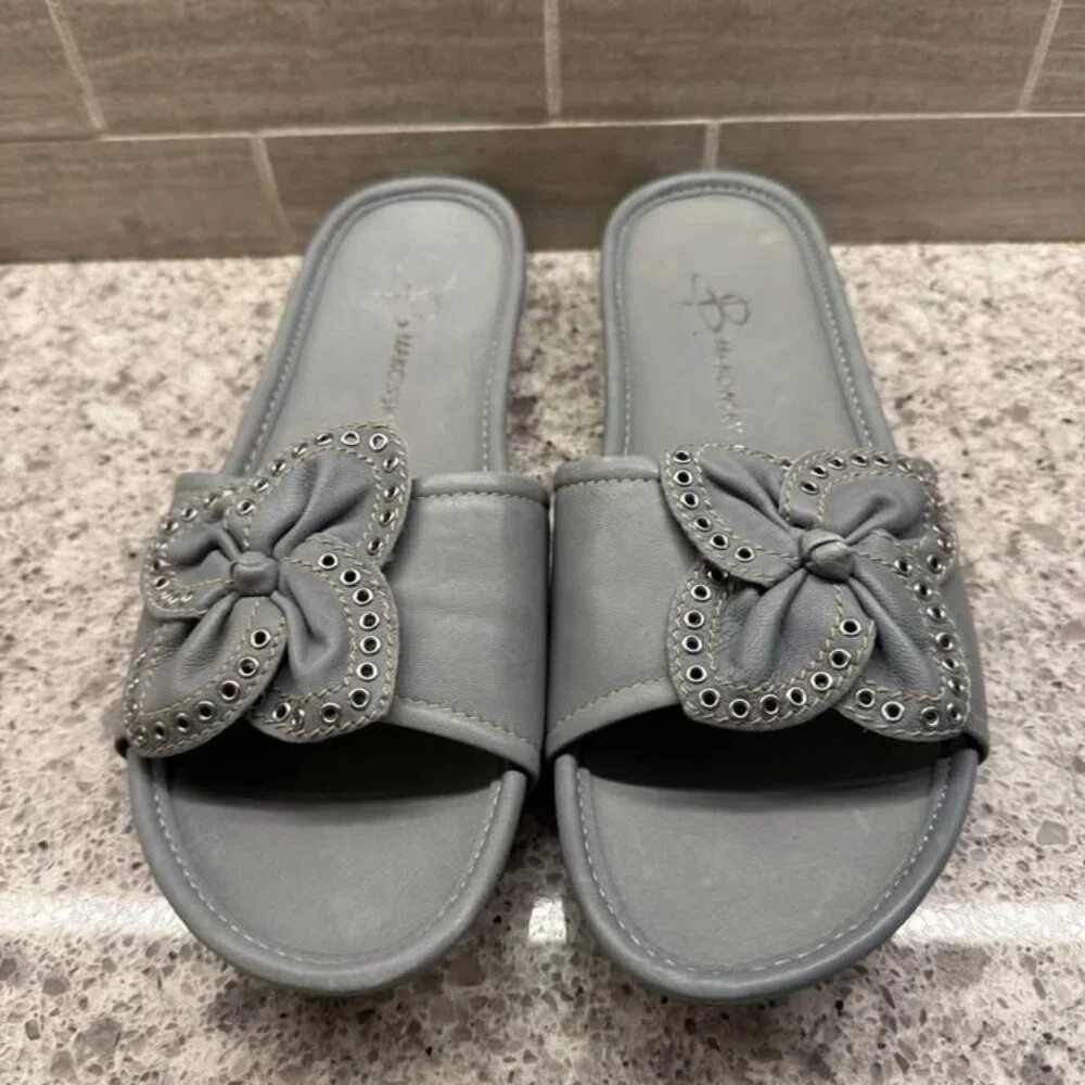 Women’s B.‎ Makowsky Dusty Blue Soft Leather Slip On Shoes-Size 7.5M - Picture 4 of 9